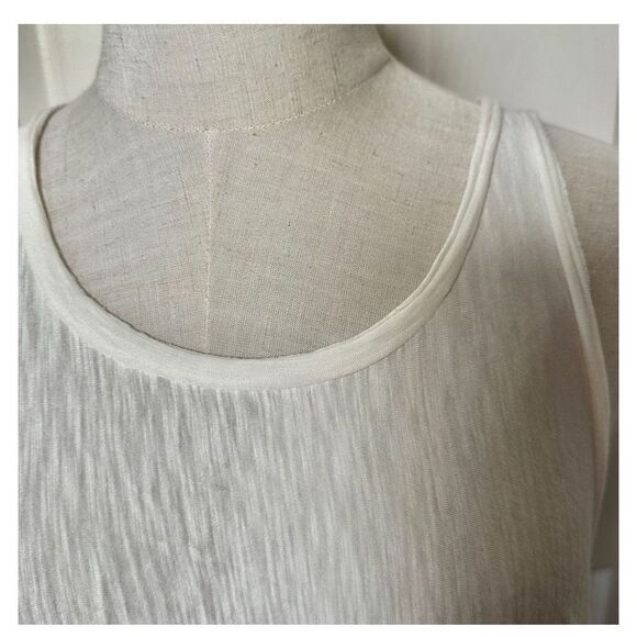 Express One Eleven cream long floor length sleeveless top - Picture 4 of 10